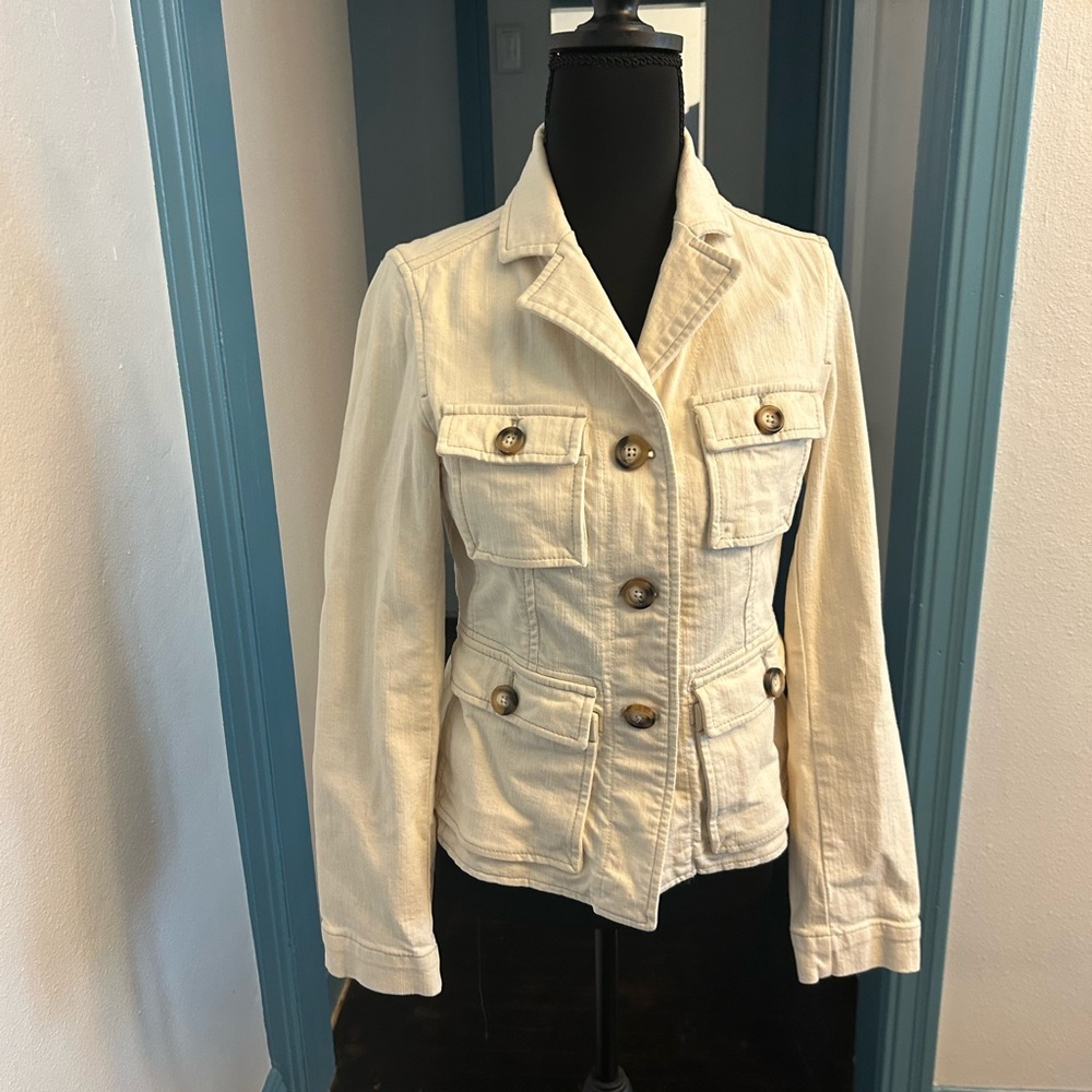 GAP Cream Utility Jacket Classic Design